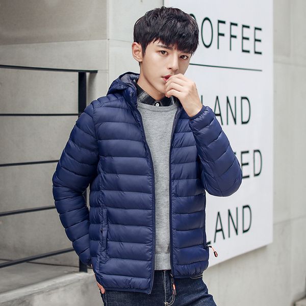2020 winter men's light down cotton padded jacket short leisure student trend, Black
2020 winter men's light down cotton padded jacket short leisure student trend, Black