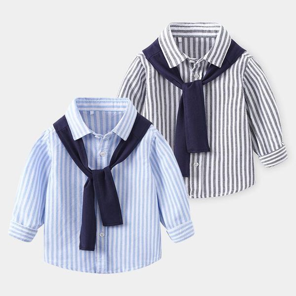 toddler boys shirts 2021 spring autumn kids clothes cute blue striped child shirt baby boy children gray blusas, White;black
toddler boys shirts 2021 spring autumn kids clothes cute blue striped child shirt baby boy children gray blusas, White;black