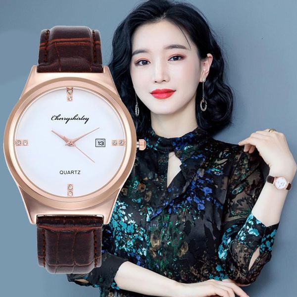 wristwatches simple rhinestone dial women watch fashion jewelry quartz wristwatch shape charm female leather strap clock relogio feminino, Slivery;brown
wristwatches simple rhinestone dial women watch fashion jewelry quartz wristwatch shape charm female leather strap clock relogio feminino, Slivery;brown