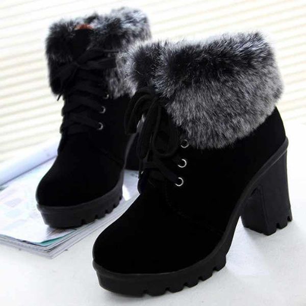boots warm plush high heels shoes women winter 2021 lace-up ankle fashion woman, Black
boots warm plush high heels shoes women winter 2021 lace-up ankle fashion woman, Black