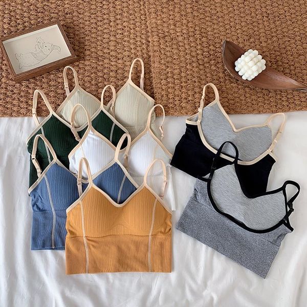 camisoles & tanks women tank crop seamless underwear lingerie female u back adjustable strap padded camisole intimates, Black;white
camisoles & tanks women tank crop seamless underwear lingerie female u back adjustable strap padded camisole intimates, Black;white