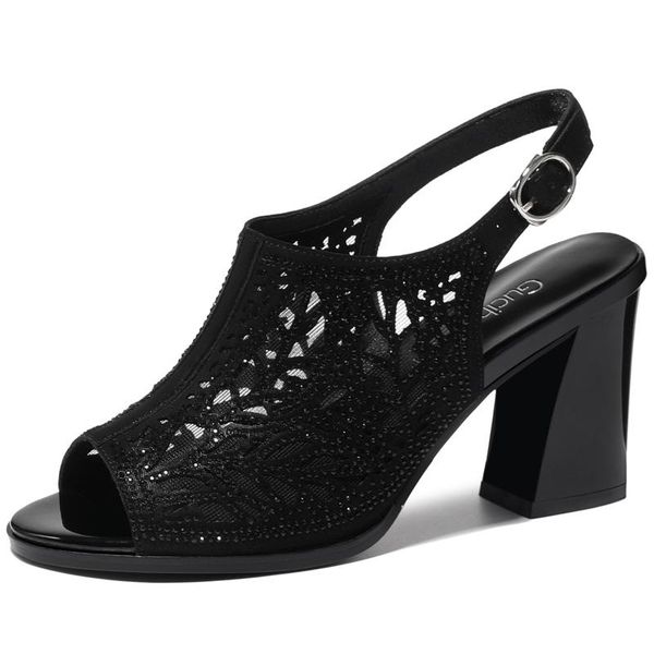 dress shoes summer women pumps peep toe buckle strap hollowing out office air mesh high heels black 3-63
dress shoes summer women pumps peep toe buckle strap hollowing out office air mesh high heels black 3-63
