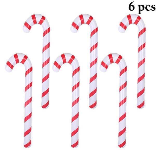 party decoration 6pcs christmas candy cane inflatable wedding birthday xmas tree supplies