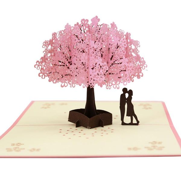 cherry blossom pops-up card handmade romantic greeting cards gift for wife girlfriend husband promotion
cherry blossom pops-up card handmade romantic greeting cards gift for wife girlfriend husband promotion