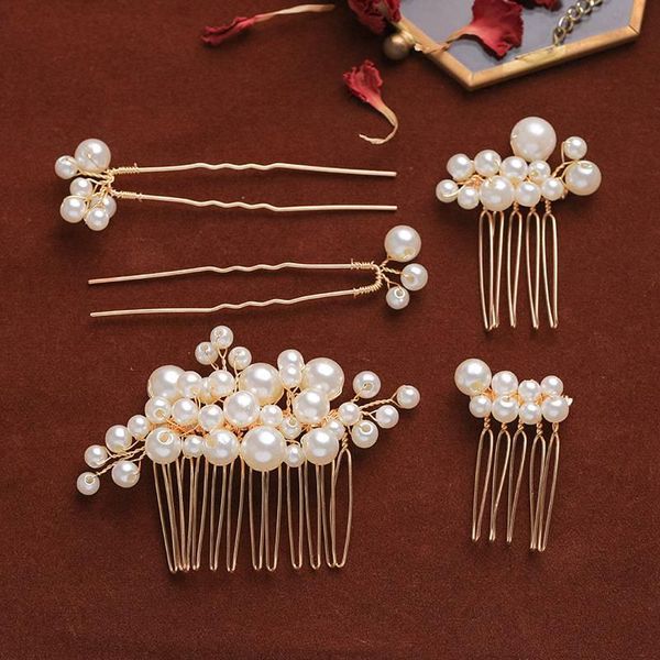 wedding jewelry sets quality set bride's headdress hair combs beaded pearl forks handmade golden plated comb ornaments elegant, Slivery;golden
wedding jewelry sets quality set bride's headdress hair combs beaded pearl forks handmade golden plated comb ornaments elegant, Slivery;golden