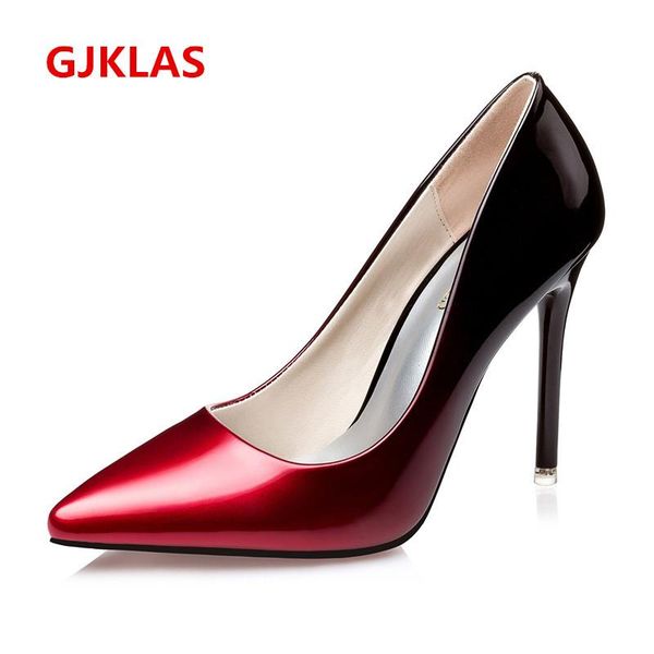 dress shoes 11 cm high heels women pointed toe stiletto for ladies patent leather wedding woman pumps escarpins femme, Black
dress shoes 11 cm high heels women pointed toe stiletto for ladies patent leather wedding woman pumps escarpins femme, Black