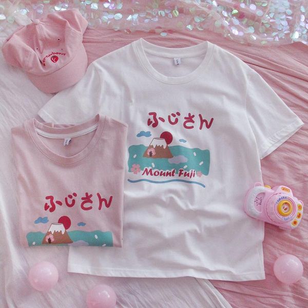 women's t-shirt japanese short-sleeved girl summer loose student girlish style harajuku mori sweet, White
women's t-shirt japanese short-sleeved girl summer loose student girlish style harajuku mori sweet, White