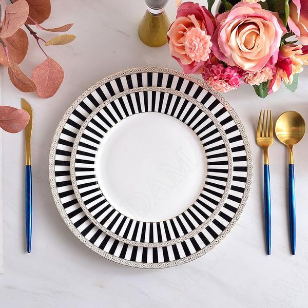 dishes & plates golden stroke ceramics plate european style western steak flat dining table fruit salad dish bone china kitchen tableware
dishes & plates golden stroke ceramics plate european style western steak flat dining table fruit salad dish bone china kitchen tableware