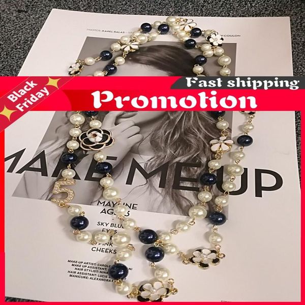 chains luxury colorful pearl pendant camellia sweater chain necklace for women, Silver
chains luxury colorful pearl pendant camellia sweater chain necklace for women, Silver