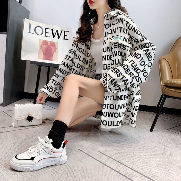 women's sweaters printed velvet jacket spring released retro length mean shirt nk4u, White;black
women's sweaters printed velvet jacket spring released retro length mean shirt nk4u, White;black