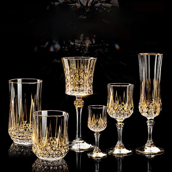 wine glasses gold luxury glass champagne goblet european style exquisite household bar crystal whiskey hand blown cups
wine glasses gold luxury glass champagne goblet european style exquisite household bar crystal whiskey hand blown cups