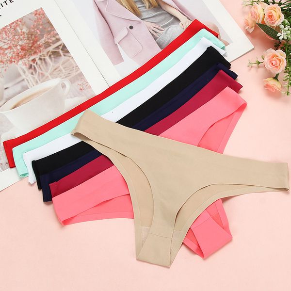 thong traceless underwear low waist candy color breathable women's, Black;white
thong traceless underwear low waist candy color breathable women's, Black;white