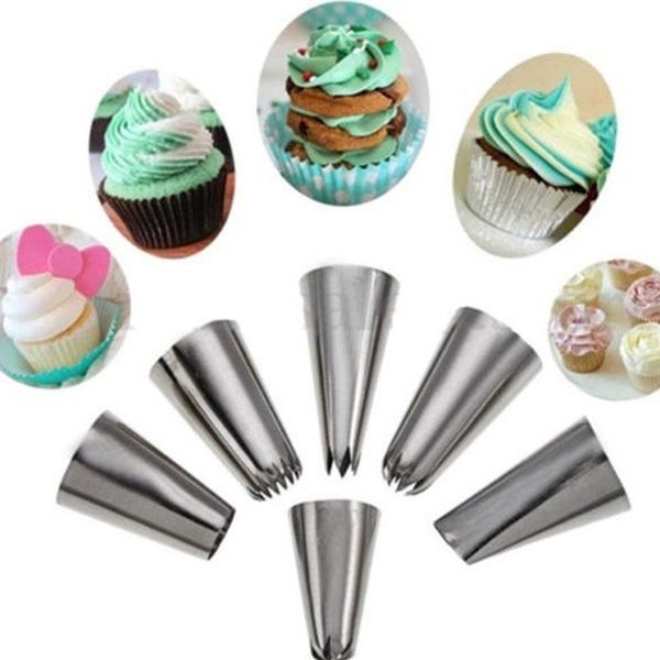 baking & pastry tools cake decorating silicone icing piping cream bag + 6pcs nozzle set
baking & pastry tools cake decorating silicone icing piping cream bag + 6pcs nozzle set