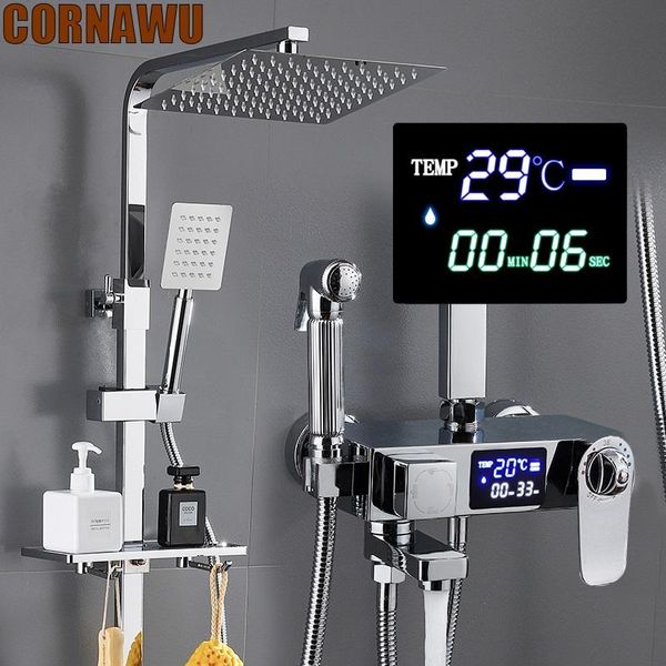 bathroom shower sets digital system set cold mixer thermostatic rain showers faucet wall mount stainless steel head spa rainfall
bathroom shower sets digital system set cold mixer thermostatic rain showers faucet wall mount stainless steel head spa rainfall