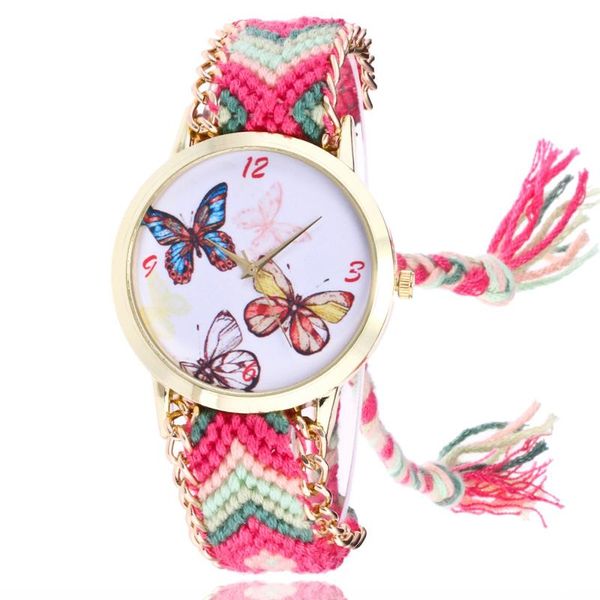 wristwatches selling ethnic style woven ladies bracelet watch handmade diy butterfly designer wristwatch simple reloj, Slivery;brown
wristwatches selling ethnic style woven ladies bracelet watch handmade diy butterfly designer wristwatch simple reloj, Slivery;brown