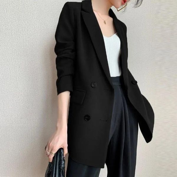 women's suits & blazers 2021 spring autumn coats suit jacket slim double breasted tide outwear casual fashion temperament female, White;black
women's suits & blazers 2021 spring autumn coats suit jacket slim double breasted tide outwear casual fashion temperament female, White;black