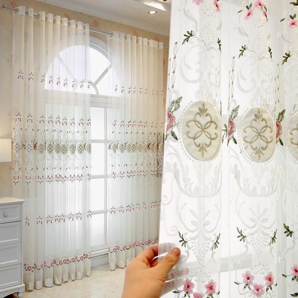 curtain & drapes french romantic window decoration tulle luxury floral embroidery white for living room custom size#4
curtain & drapes french romantic window decoration tulle luxury floral embroidery white for living room custom size#4