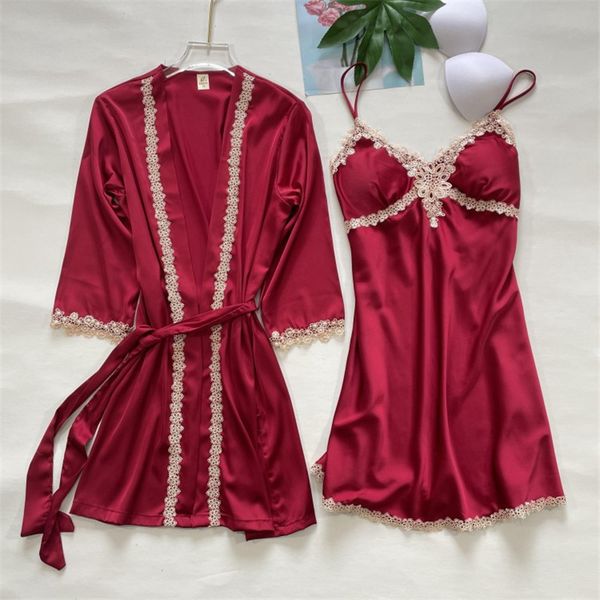 summer womens 2pcs robe bath gown strap kimono pajamas sets sleepwear lady home wear nightgown suit sleepshirts -xxl, Black;red
summer womens 2pcs robe bath gown strap kimono pajamas sets sleepwear lady home wear nightgown suit sleepshirts -xxl, Black;red