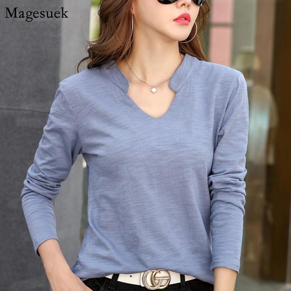 women's t-shirt autumn 2021 casual women femme solid loose woman t-shirts v-neck cotton white tee long sleeve t shirt female 13172
women's t-shirt autumn 2021 casual women femme solid loose woman t-shirts v-neck cotton white tee long sleeve t shirt female 13172