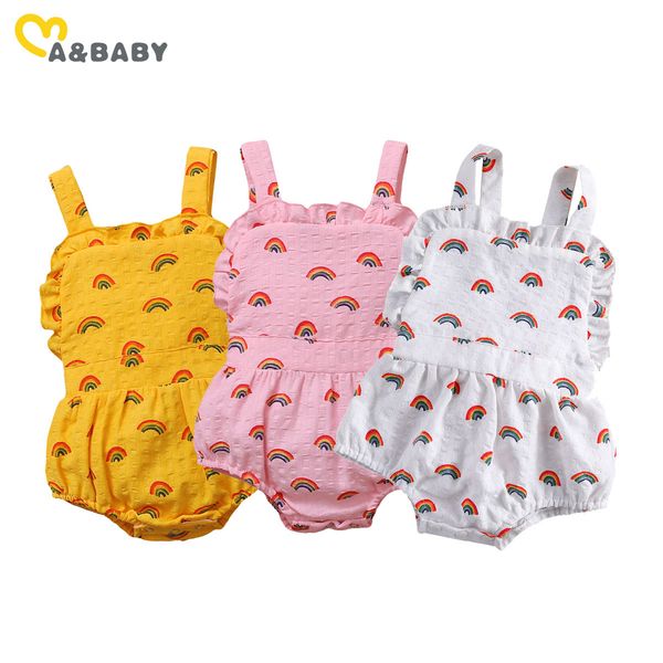 0-18m summer cute rainbow baby girl rompers born infant girls ruffles jumpsuit overalls playsuit clothing costumes 210515, Blue
0-18m summer cute rainbow baby girl rompers born infant girls ruffles jumpsuit overalls playsuit clothing costumes 210515, Blue