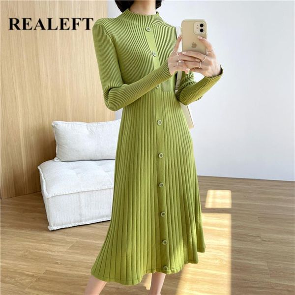 casual dresses realeft 2021 autumn winter knitting dress elegant solid color long sleeve warm half neck ladies sweater female, Black;gray
casual dresses realeft 2021 autumn winter knitting dress elegant solid color long sleeve warm half neck ladies sweater female, Black;gray