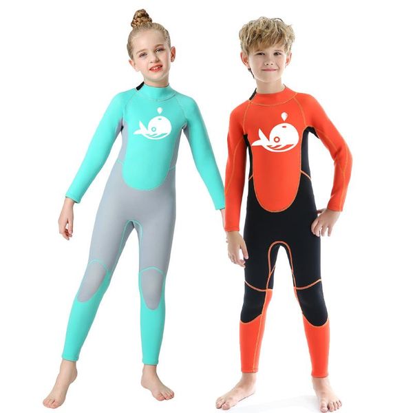one-piece suits kids wetsuit neoprene 2.5mm thick long sleeve coverall for girls and boys swimming surfing sailing
one-piece suits kids wetsuit neoprene 2.5mm thick long sleeve coverall for girls and boys swimming surfing sailing