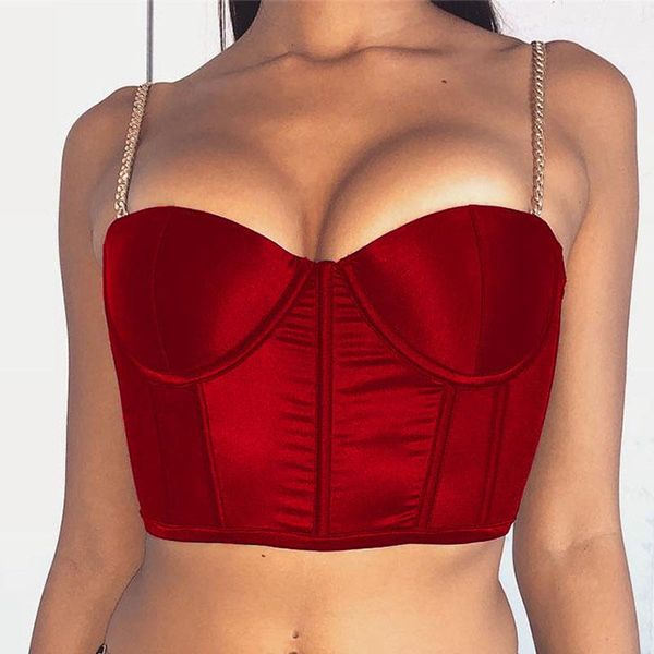 women's tanks & camis chain spagetti strap tank camisole women solid color lady low-cut padded short clubwear summer fashion crop t, White
women's tanks & camis chain spagetti strap tank camisole women solid color lady low-cut padded short clubwear summer fashion crop t, White