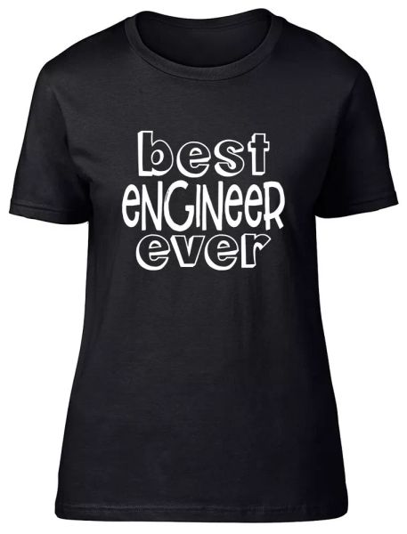 engineer ever fitted womens ladies t shirt, White;black
engineer ever fitted womens ladies t shirt, White;black