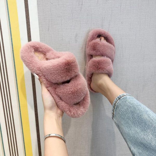 woman slippers winter women house furry fashion faux fur warm shoes slip on flat female home slides plush slipper, Black
woman slippers winter women house furry fashion faux fur warm shoes slip on flat female home slides plush slipper, Black