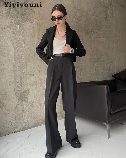 women's two piece pants yiyiyouni elegant formal blazer and suits women double breasted 2 pieces set female solid cropped jacket ol aut, White
women's two piece pants yiyiyouni elegant formal blazer and suits women double breasted 2 pieces set female solid cropped jacket ol aut, White