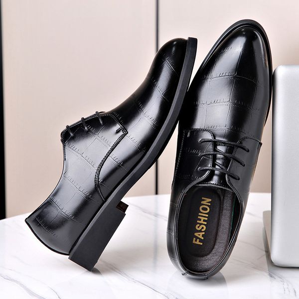 shoe six inches taller men's business dress pointed at soft increased groom's black wedding shoes osgf
shoe six inches taller men's business dress pointed at soft increased groom's black wedding shoes osgf