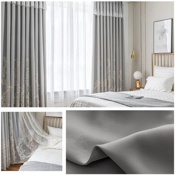 90% blackout curtains double-layer high-end light luxury korean embroidered curtain bedroom for living room & drapes
90% blackout curtains double-layer high-end light luxury korean embroidered curtain bedroom for living room & drapes