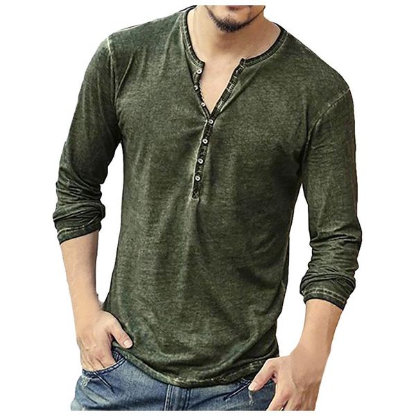 men's t-shirts men tee shirt v-neck long sleeve tee& stylish slim buttons t-shirt autumn casual solid male clothing plus size #gm, White;black
men's t-shirts men tee shirt v-neck long sleeve tee& stylish slim buttons t-shirt autumn casual solid male clothing plus size #gm, White;black