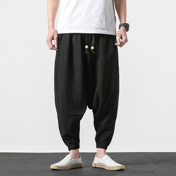men's pants men harem big crotch mens streetwear sweatpants male cotton linen vintage joggers plus size o4la, Black
men's pants men harem big crotch mens streetwear sweatpants male cotton linen vintage joggers plus size o4la, Black