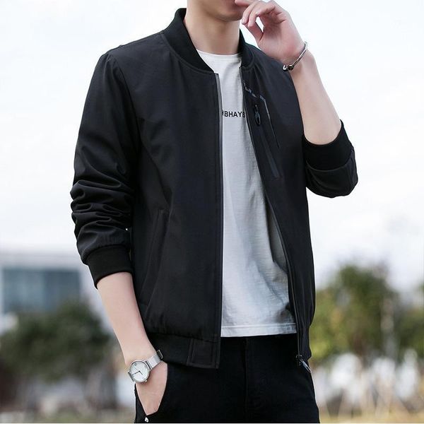 men's jackets everland 100% polyester men jacket coats casual stand collar baseball male outwear, Black;brown
men's jackets everland 100% polyester men jacket coats casual stand collar baseball male outwear, Black;brown