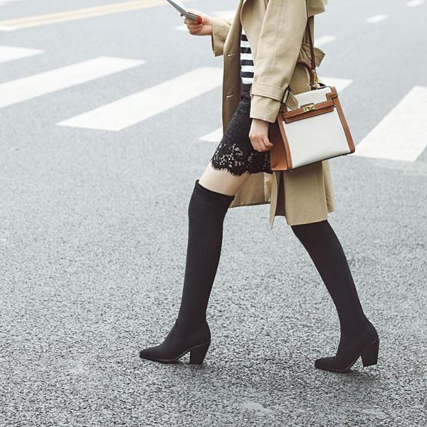 boots smirnova big size 34-46 faux suede over the knee women thick high heels slim stretch thigh, Black
boots smirnova big size 34-46 faux suede over the knee women thick high heels slim stretch thigh, Black