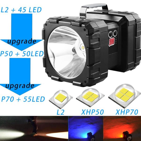 powerful led searchlight handheld bright 80w waterproof torch 7 lighting mode spotlight usb charging portable lanterns
powerful led searchlight handheld bright 80w waterproof torch 7 lighting mode spotlight usb charging portable lanterns