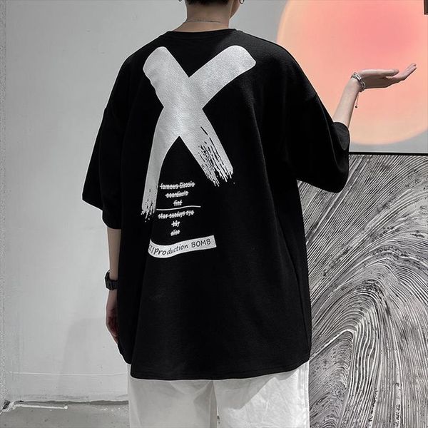 fashion japanese harajuku printed mens t shirt women summer hip hop streetwear oversized loose bf couple tshirts, White;black
fashion japanese harajuku printed mens t shirt women summer hip hop streetwear oversized loose bf couple tshirts, White;black