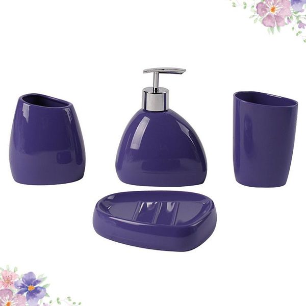 bath accessory set 1 4pcs acrylic bathroom supply premium toilet toothbrush holder soap dish tooth mug lotion bottle suit (purple)
bath accessory set 1 4pcs acrylic bathroom supply premium toilet toothbrush holder soap dish tooth mug lotion bottle suit (purple)