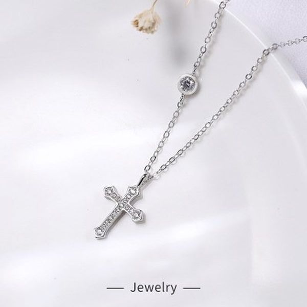 fashion s925 silver clavicle chain cross necklace women crystal 925 sterling silver charm cross necklace
fashion s925 silver clavicle chain cross necklace women crystal 925 sterling silver charm cross necklace