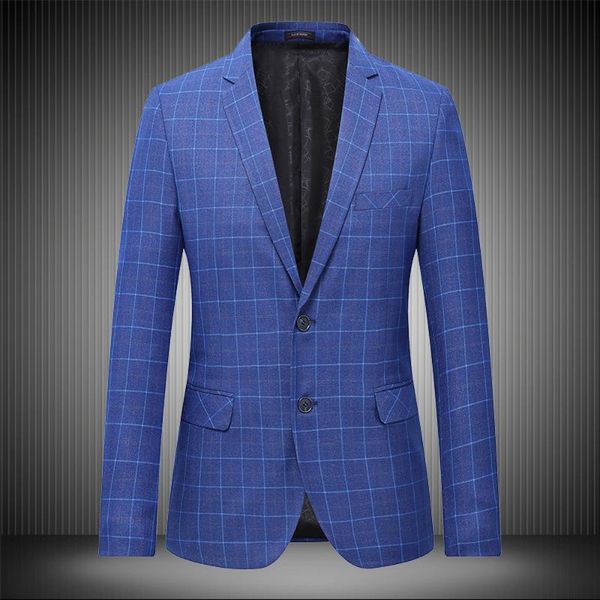 men's suits & blazers quality high blazer fashion plus size casual plaid suit jacket spring autumn long sleeve business dress coat 7xl, White;black
men's suits & blazers quality high blazer fashion plus size casual plaid suit jacket spring autumn long sleeve business dress coat 7xl, White;black