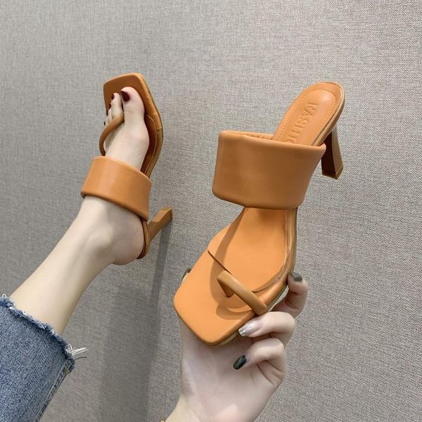 slippers 2021 high-heeled sandals summer white square toe ladies shoes crystal heel women luxury a144 transparent slides, Black
slippers 2021 high-heeled sandals summer white square toe ladies shoes crystal heel women luxury a144 transparent slides, Black