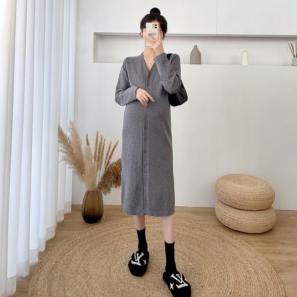 maternity dresses 5878# autumn korean fashion thick knitted dress long loose pullovers sweaters clothes for pregnant women pregnancy, White
maternity dresses 5878# autumn korean fashion thick knitted dress long loose pullovers sweaters clothes for pregnant women pregnancy, White