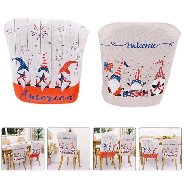 2pcs fashion chair cover independence day covers festival ornaments