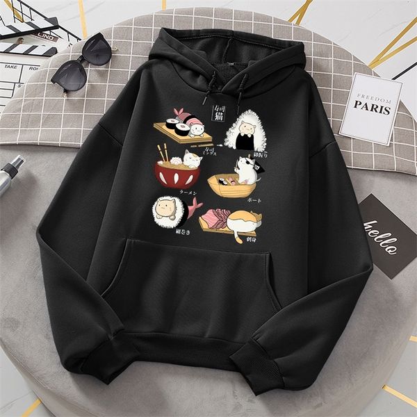 men's hoodies.. autumn and winter girls' cute sushi rice ball kitten plush long sleeve sweater hoodie loose casual coat, Black
men's hoodies.. autumn and winter girls' cute sushi rice ball kitten plush long sleeve sweater hoodie loose casual coat, Black