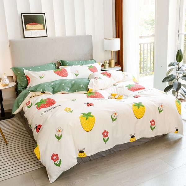 bedding sets 100% cotton children bed sheet set with anime lovely animals fruits colorful flowers for kids student teenager
bedding sets 100% cotton children bed sheet set with anime lovely animals fruits colorful flowers for kids student teenager