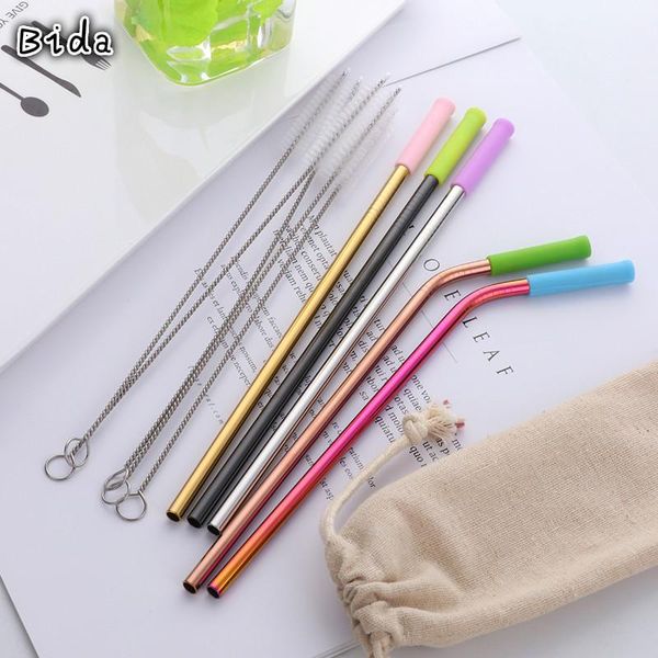 drinking straws 1 set 6mm stainless steel reusable straw with anti-scalding silicone sleeve and cleaner brush storage bag bar accessories
drinking straws 1 set 6mm stainless steel reusable straw with anti-scalding silicone sleeve and cleaner brush storage bag bar accessories