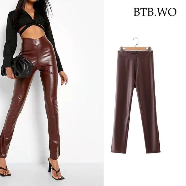 women's pants & capris btb.wo za women 2021 fashion faux leather skinny pencil vintage high waist zipper female ankle trousers mujer, Black;white
women's pants & capris btb.wo za women 2021 fashion faux leather skinny pencil vintage high waist zipper female ankle trousers mujer, Black;white