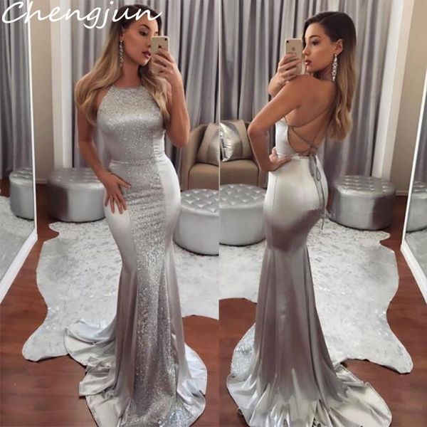 evening dresses chengjun sparkly silver spaghetti strap backless long mermaid prom, Black;red
evening dresses chengjun sparkly silver spaghetti strap backless long mermaid prom, Black;red