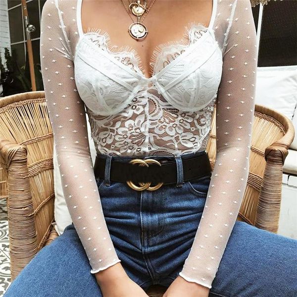 women's jumpsuits & rompers lace bodysuit women long sleeve jumpsuit girls mono deep v neck backless summer mesh playsuit romper overal, Black;white
women's jumpsuits & rompers lace bodysuit women long sleeve jumpsuit girls mono deep v neck backless summer mesh playsuit romper overal, Black;white